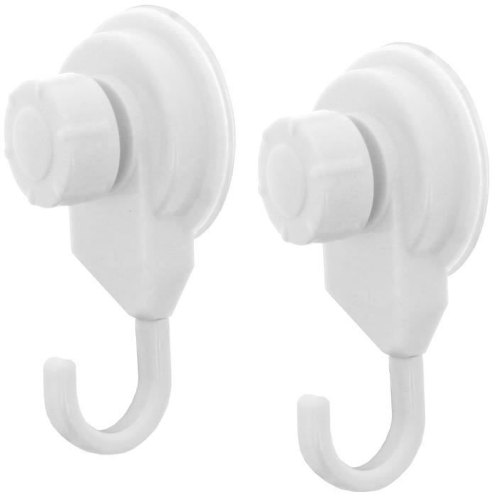 Set Ensemble De 2 Crochets Ventouse Salle De Bain Accroche