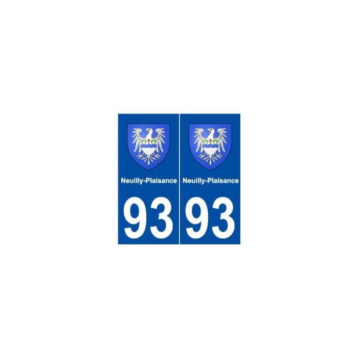 93 Neuilly Plaisance Blason Autocollant Plaque Stickers Ville Angles Arrondis Arrondis Achat Vente Decoration Vehicule 93 Neuilly Plaisance Blason Cdiscount