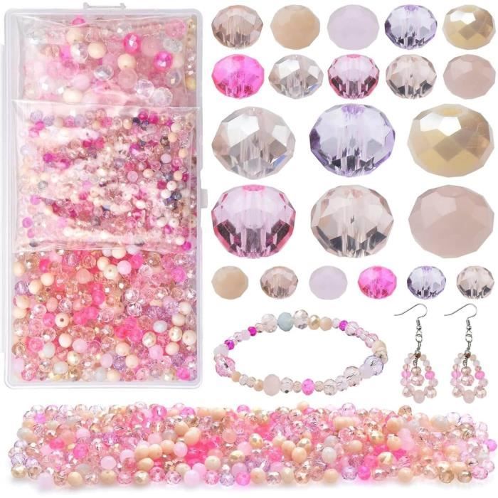 205 Perles En Verre à Facettes Doré Or Foncé 2 Mm - 1 Brin - Création Bijoux DIY - Marque La Boutique De Karine