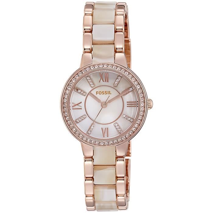 Montre Bracelet FOSSIL NK191 Femmes Virginie analogique Nacre