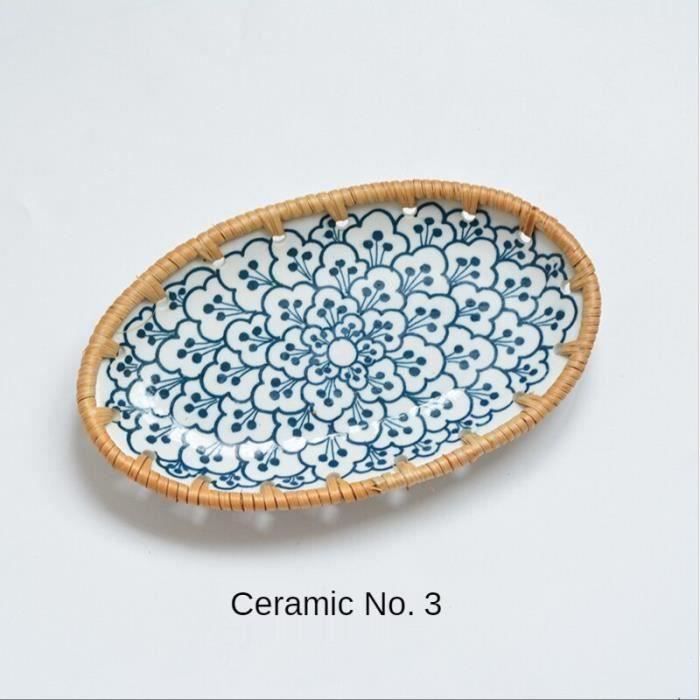Assiettes à vaisselle japonaises roses en fleur de cerisier assiettes de service en céramique pour restaurant, cuisine et fête de famille, passe au micro-ondes et au lave-vaisselle, assiette à manger