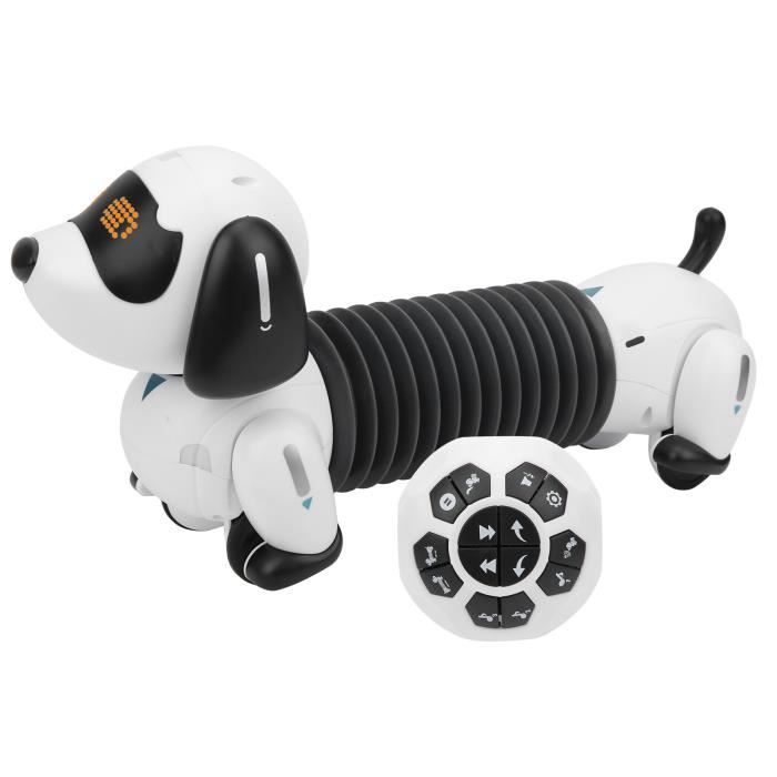 Chien Robot Interactif - Marche, Aboie, Remue La Queue - Peluche Réaliste Type Bichon, Caniche, Golden...