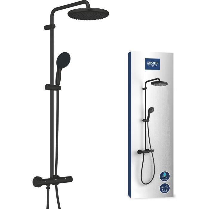 Colonne de douche avec inverseur manuel Economie d'eau GROHE Vitalio Start System 250 266802431
