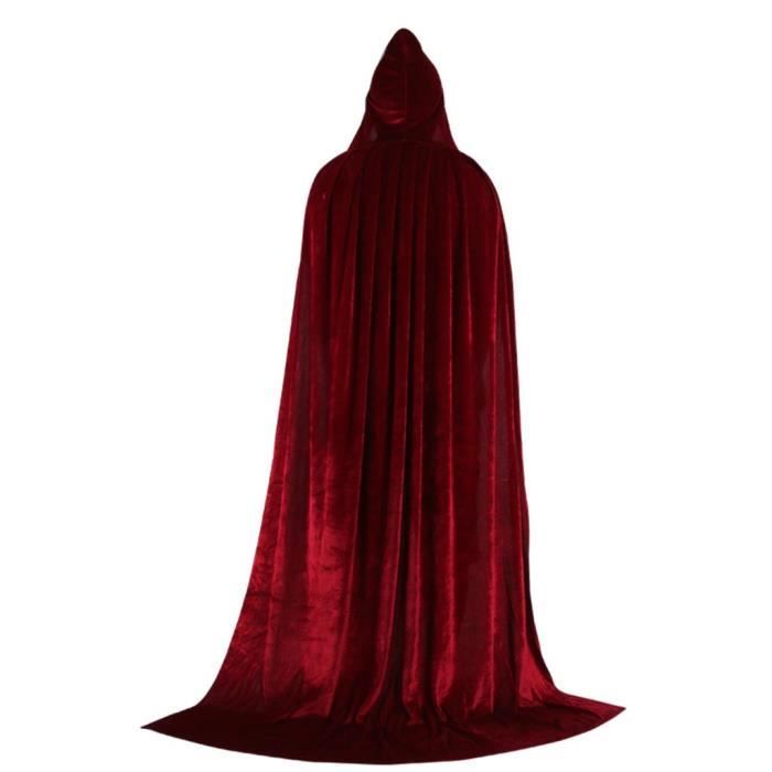Cape à Capuche Métallique Pour Halloween & Soirées - Effet Laser Brillant, Taille Unique, Lavage Main