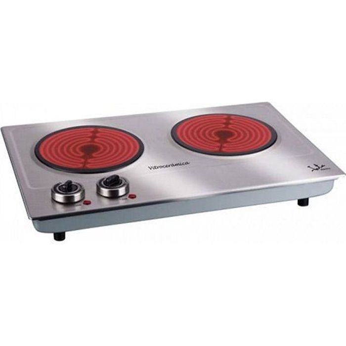 Plaque De Cuisson A Poser Vitroceramique Vitroceramique Portative Jata V532 2400w Acier Inoxydable Achat