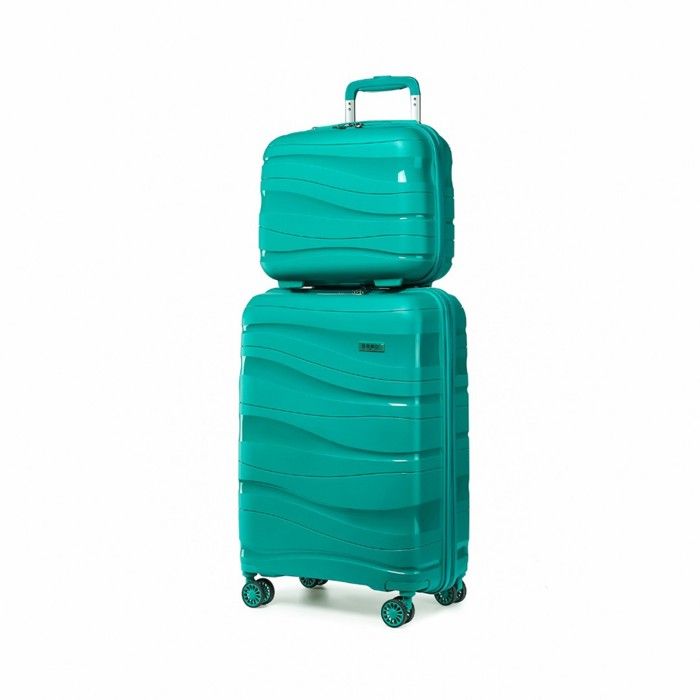 Valise Cabine ABS 55x40x20cm 44L Menthe - Valise Voyage Légère 20 Pouces RAYKONG RK03