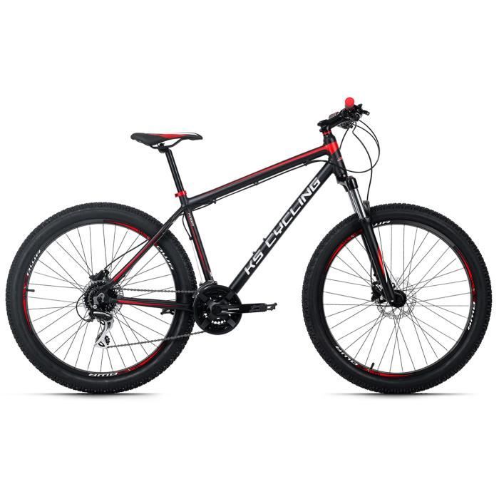 VTT semi rigide 27 5 Plus Xceed noir rouge KS Cycling Homme 24 Vitesses Cdiscount Sport