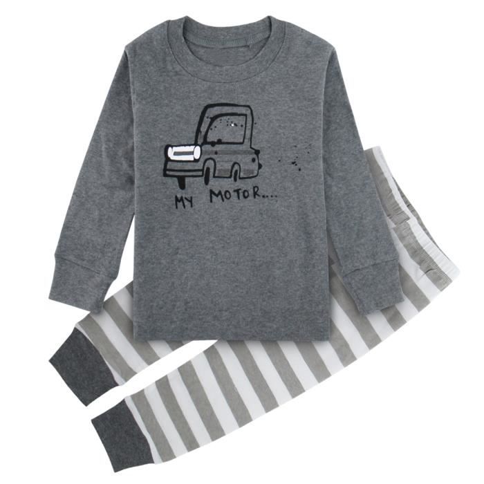 Pantalon Bébé Enfants Vêtement Pajamas Tenues Sets Manches Longues Chemise