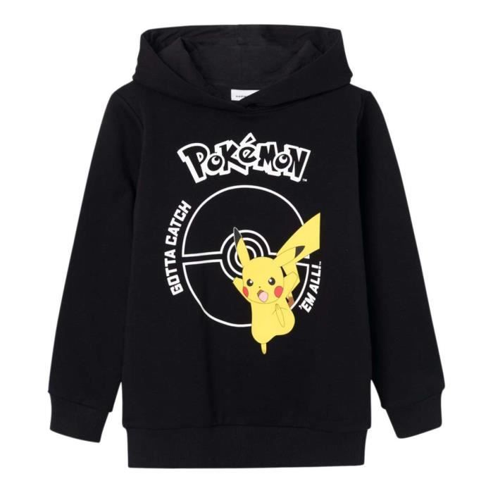 Sweat à capuche avec motifs Pikachu garçon - Pokemon imprime | GEMO