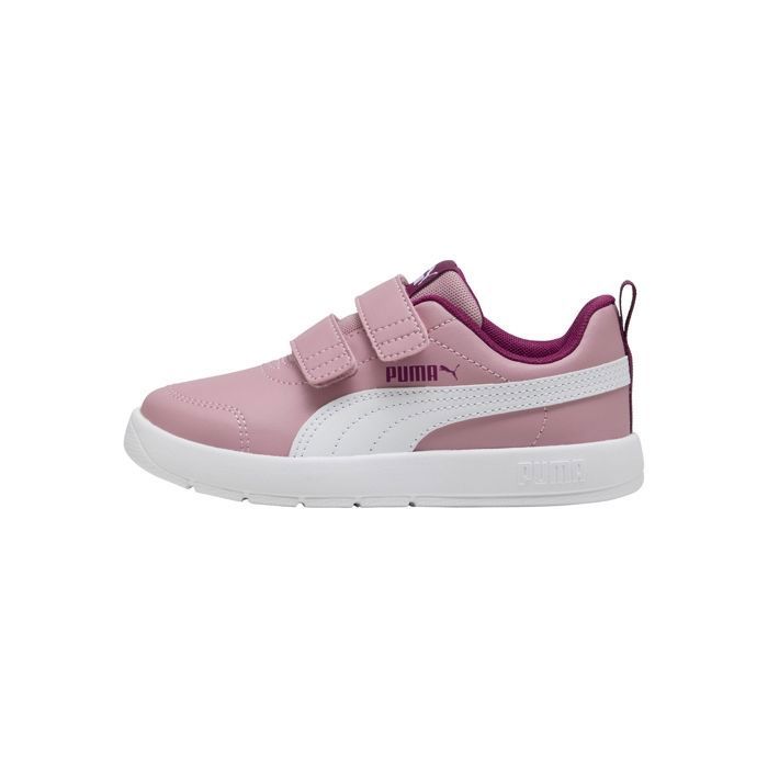 Puma Basket Basse  à Scratches Puma Courtflex V3 V inf - Poised Rose Puma Blanc Berry