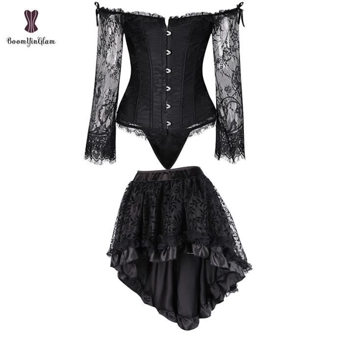Corset Bustier Gothique à Lacets – Effet Push-up Et Taille Fine, Pour Un Look Intense !
