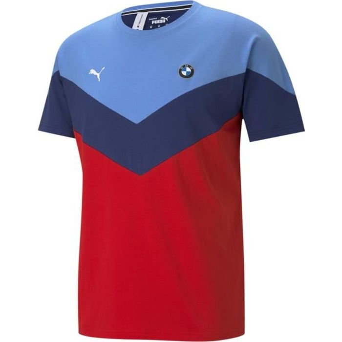 T shirt Puma BMW MMS MCs bleu bleu Marine rouge Cdiscount Sport