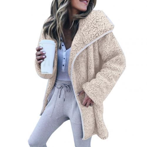 Veste Fourrure Synthétique Femme – Manteau Court Hiver Chaud & Moelleux – Style Élégant Couleur Unie – Grandes Tailles