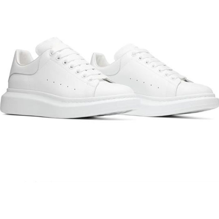 Alexander Mcqueen MC Femme Homme Basket Chaussur Blanche Pas Cher Blanc -  Cdiscount Chaussures