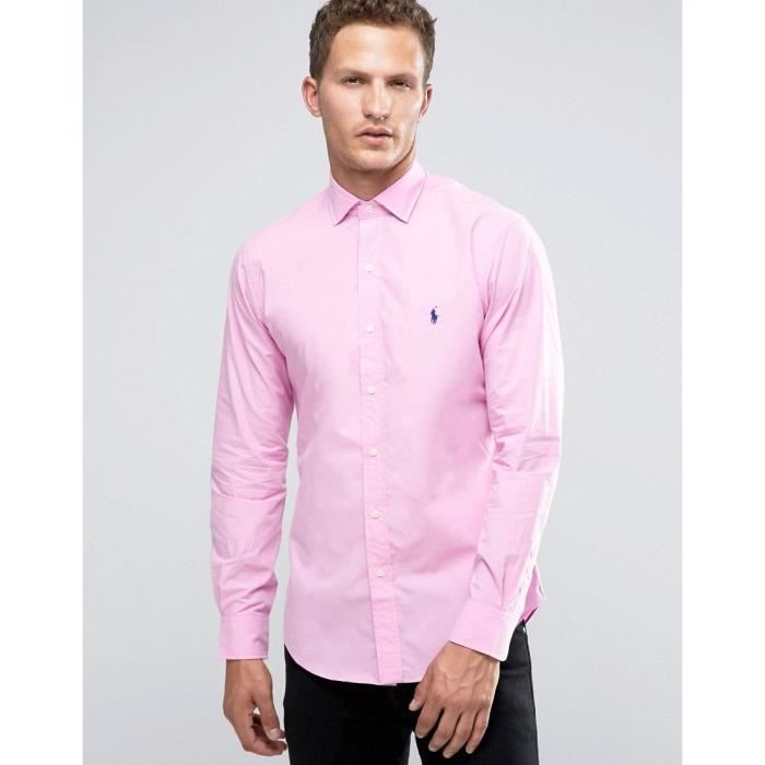 Polo Ralph Lauren Chemise Oxford Rose Homme