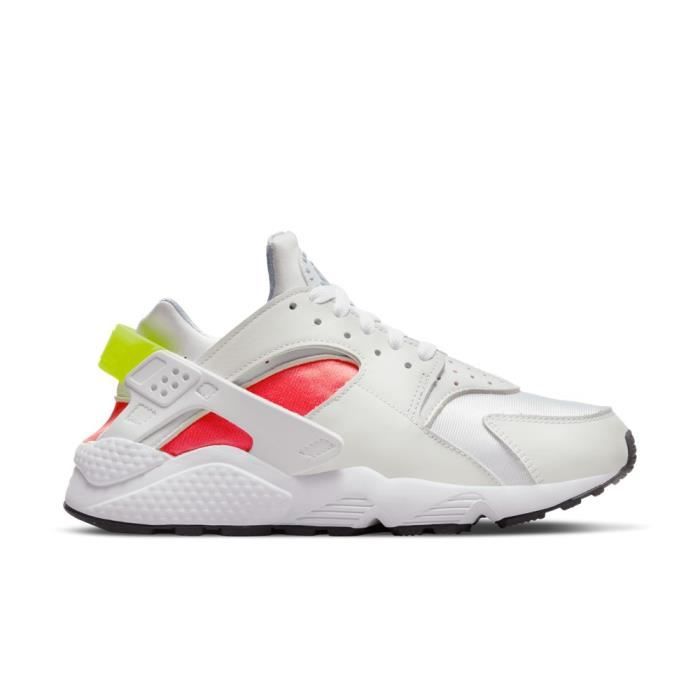Chaussures NIKE Air Huarache Blanc Rouge Vert Femme Adulte Blanc