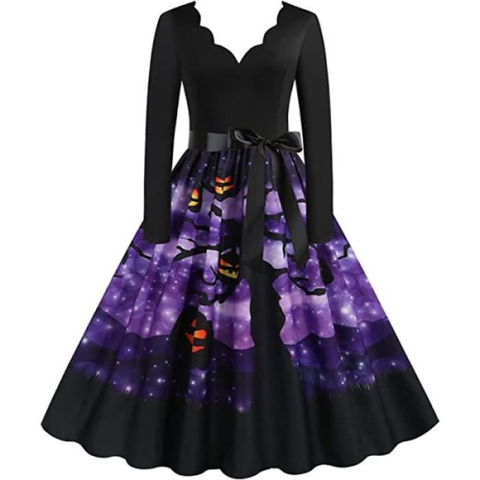 Robes,Halloween Citrouille Scènes ,Cosplay Fête Costum…