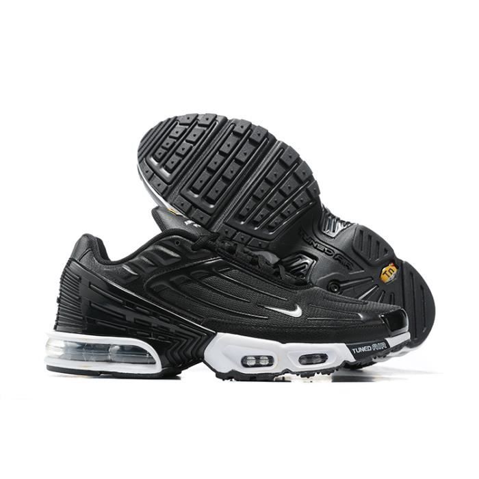 Baskets NIKEEEs Air tn Plus 3 Hommes gris blanc noir Sz 43 Gris