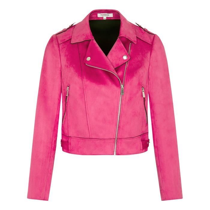 Veste droite Morgan rose Fuchsia Cdiscount Pret a Porter