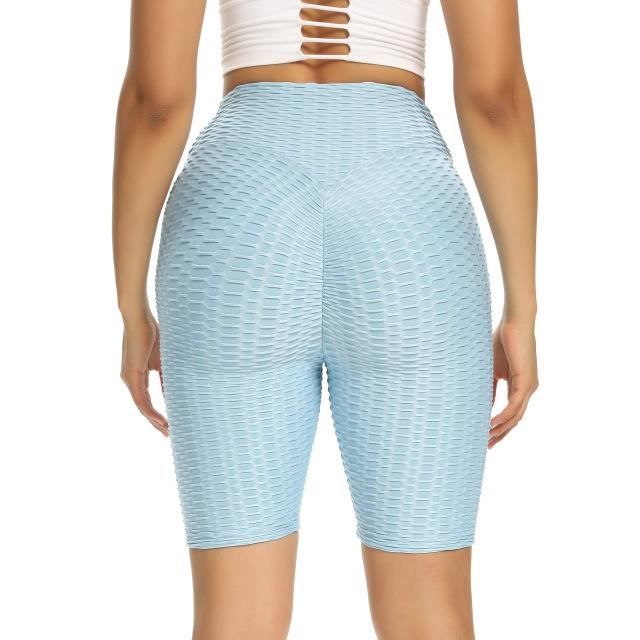 Short Sport Femme Push-up Effet Fessier - Taille Haute - Yoga, Running, Fitness, Cyclisme