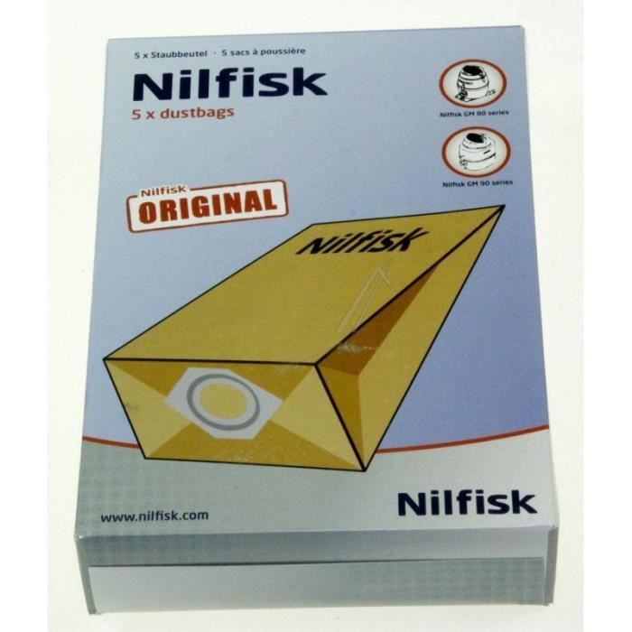 Sacs pour aspirateur - NILFISK - GM80 GM90 - Lot de sacs pour aspirateur - Mixte