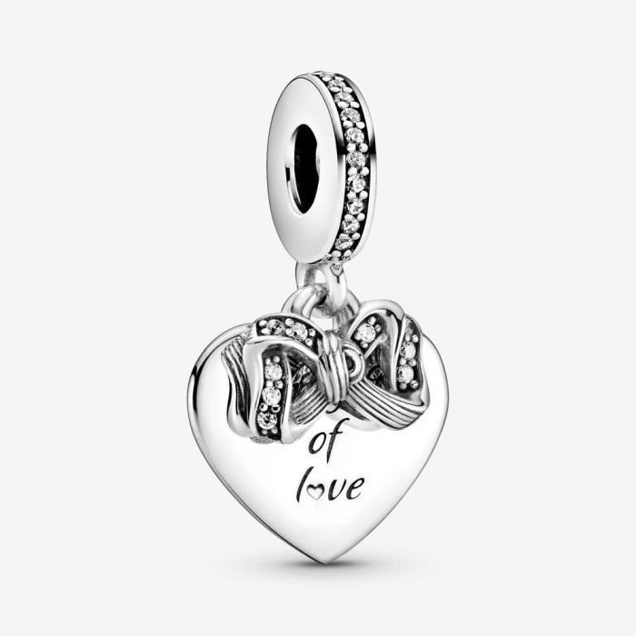 Pandora Charm Pendant Nœud Cœur D Amour c01 Achat Vente Charm S Pandora Charm Pendant Nœud Soldes