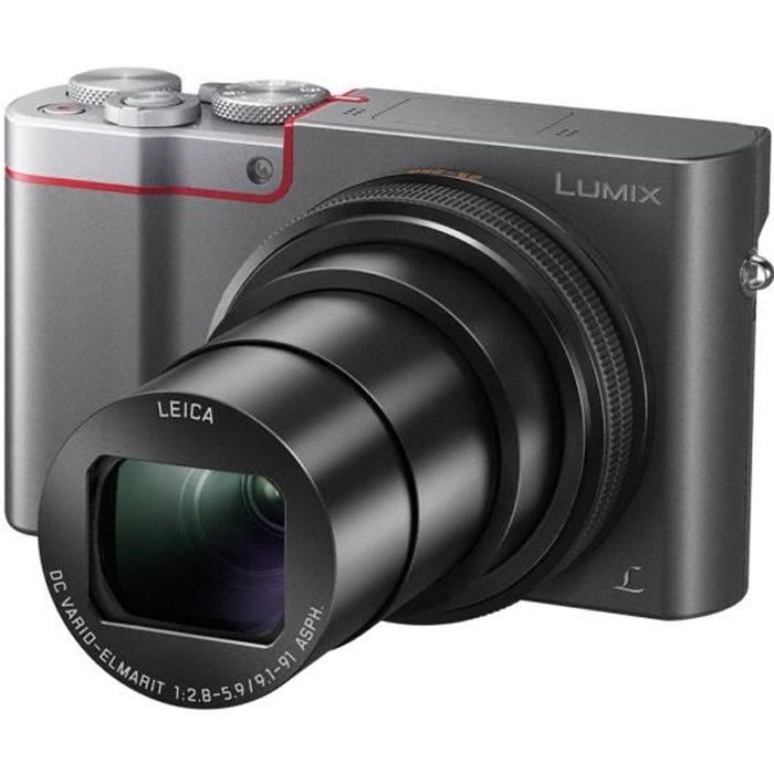 Panasonic Lumix DMC-TZ101 Appareil photo numérique compact 20.1 MP 4K - 25 pi-s 10x zoom optique Leica Wi-Fi argenté(e)