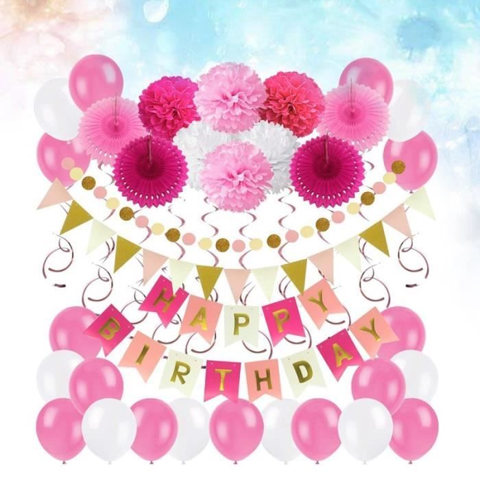 Fête d'anniversaire Ballons en Latex JOYEUX ANNIVERSAIRE Bannière de