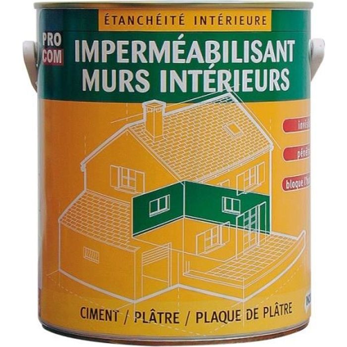 Peinture hydrofuge extérieur et imperméabilisante pour façade