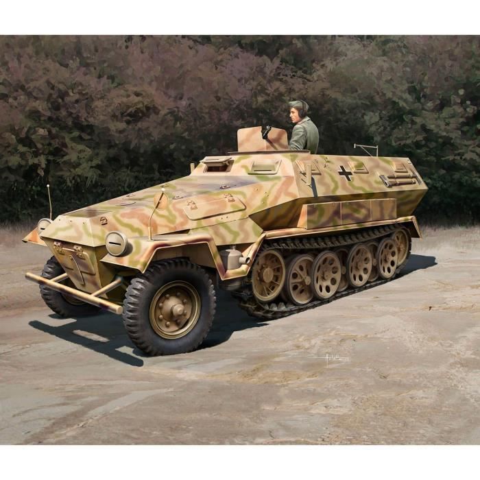 Maquette véhicule militaire : Sd.Kfz. 251/1 Ausf.A Coloris Unique