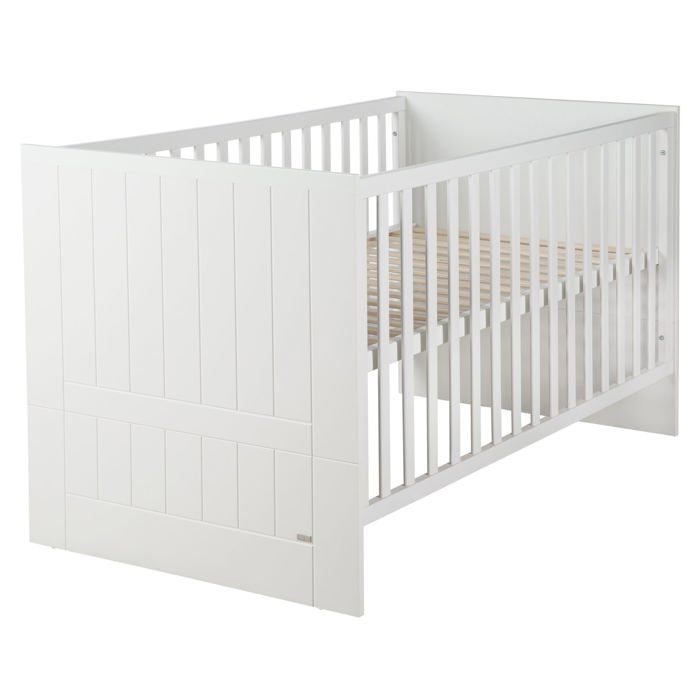 Roba Lit Bebe Evolutif Mia Reglable En Hauteur 70x140 Cm Blanc Cdiscount Puericulture Eveil Bebe