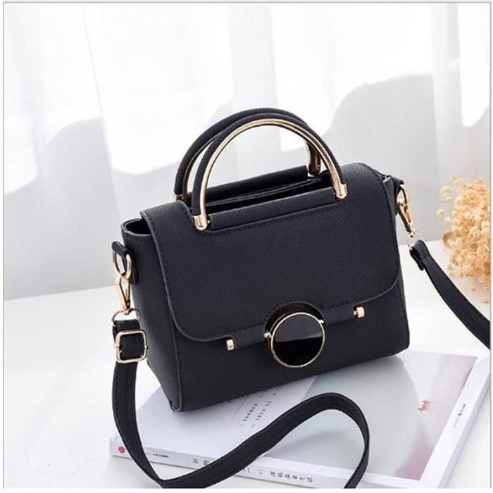 Sac a main femme cuir de luxe mode Petit Sac bandouliere noir BBDG b101 TG11338 Cdiscount Bagagerie Maroquinerie