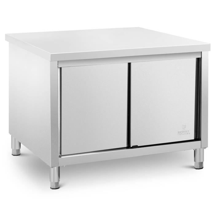 Meuble bas en inox - ECO - 120 x 80 cm - 500 kg - Royal Catering | www