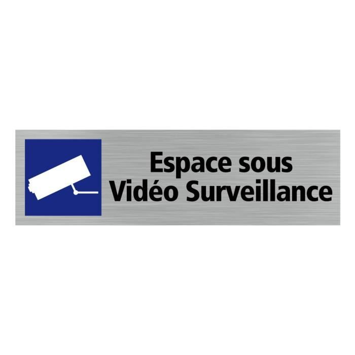 Sticker espace sous video surveillance - Cdiscount