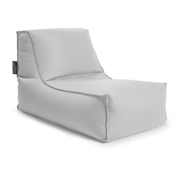 fauteuil pliant rock korfu perle - sitting point - gris - design et cosy - intérieur