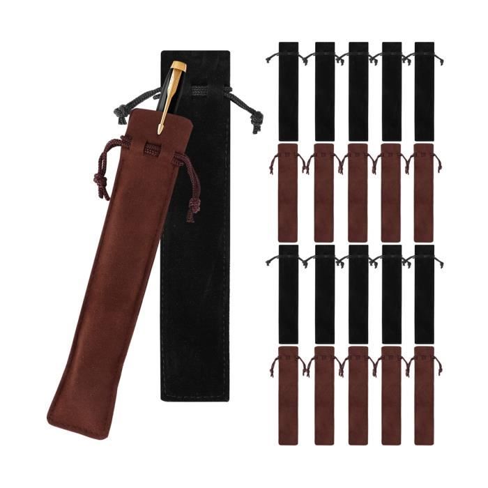 Lot De 2 Porte-stylos Anti-perte En Cuir PU - Porte-clés Portable Pour Sac Ou Ceinture - 4