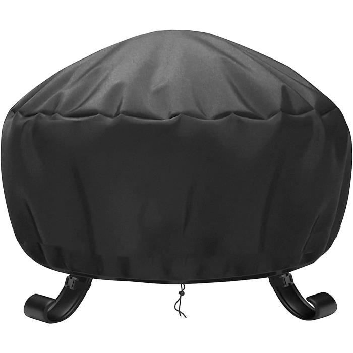 Housse De Protection Pour Brasero Extérieur - Taille 55x55x90 Cm, Polyester Oxford 210D, Imperméable Et Résistante UV - Cordon De Serrage