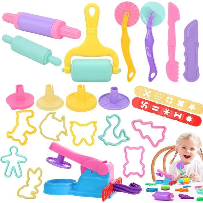 Moule à pâte à modeler 3D créatif, accessoires en argile, bricolage, pâte de jeu, Kit d'outils pour nouilles, ensemble en plastique, moule à couteau, jouet éducatif pour enfants  26