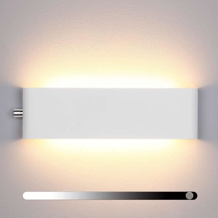 Applique Murale LED Lightess - Sans Fil, Rechargeable USB, Contrôle Tactile, Lumière Dimmable Blanc Chaud 3000K - Pour Chambre, Dressing, Chevet, Penderie