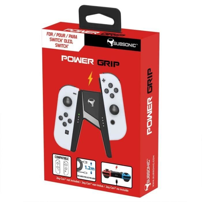 Subsonic - Grip support de charge pour JoyCons Nintendo Switch