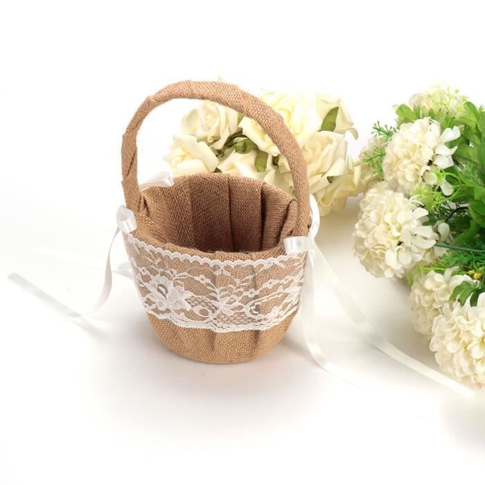 TEMPSA Mini Panier de Fleur Pétale Vintage Pour Décor Mariage