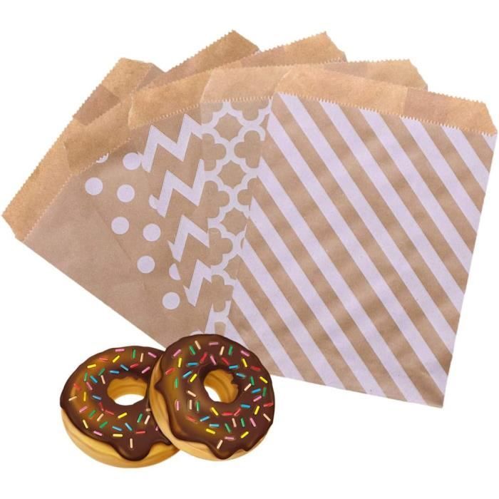 Lot De 50 Pochettes En Papier Kraft Marron - Dimensions 12x21 Cm, Pour Emballage Bijoux, Chocolats Ou Cadeaux
