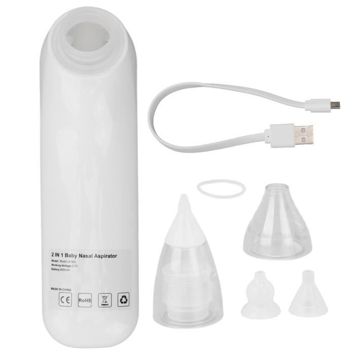Aspirateur Nasal électrique Pour Bébé – 5 Modes, étanche IP65, Rechargeable, Lumière Et Musique