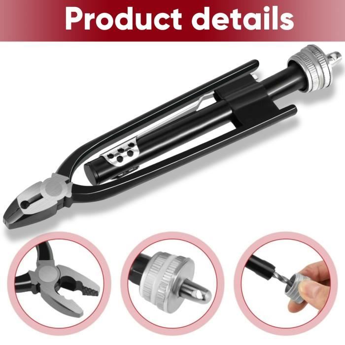 GOWENIC 2.25mm One Step Looper, High Carbon Steel Buckle Pliers With