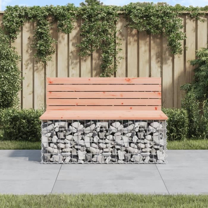 vidaXL Banc gabion 103x70x65cm - vue 2