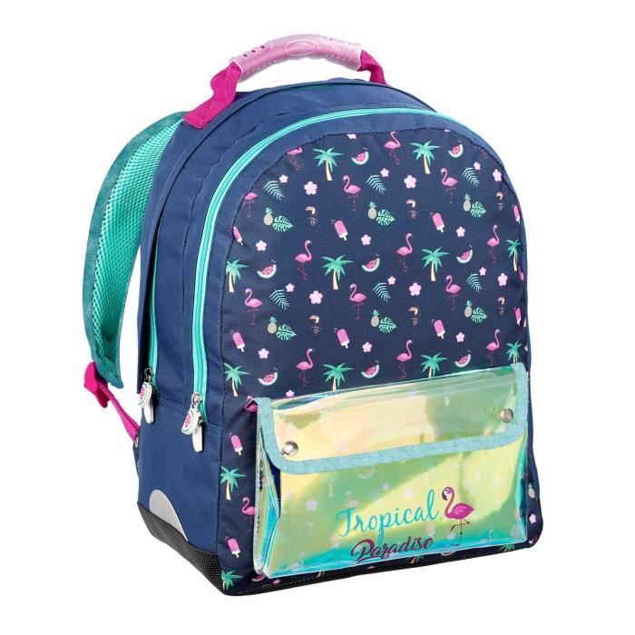 sac a dos 2 compartiments fille