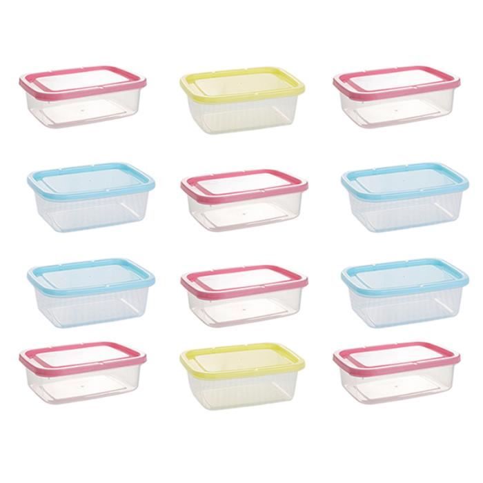 12 pieces mini bac a legumes etanche en plastique cuisine recipient de nourriture rectangulaire pour montre bracelet cdiscount maison