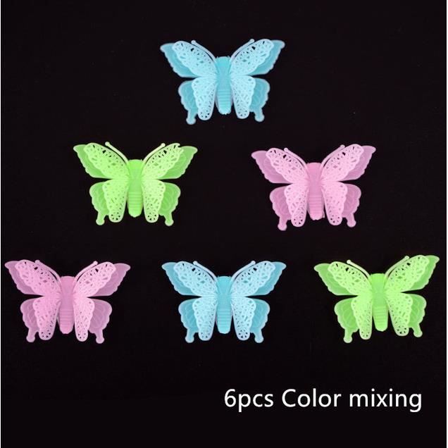 Stickers Muraux - Papillon 3D lumineux fluorescent - Pour Décoration de  Plafond de Chambre d'Enfant, 6Pcs Couleurs Mixtes - Cdiscount Maison