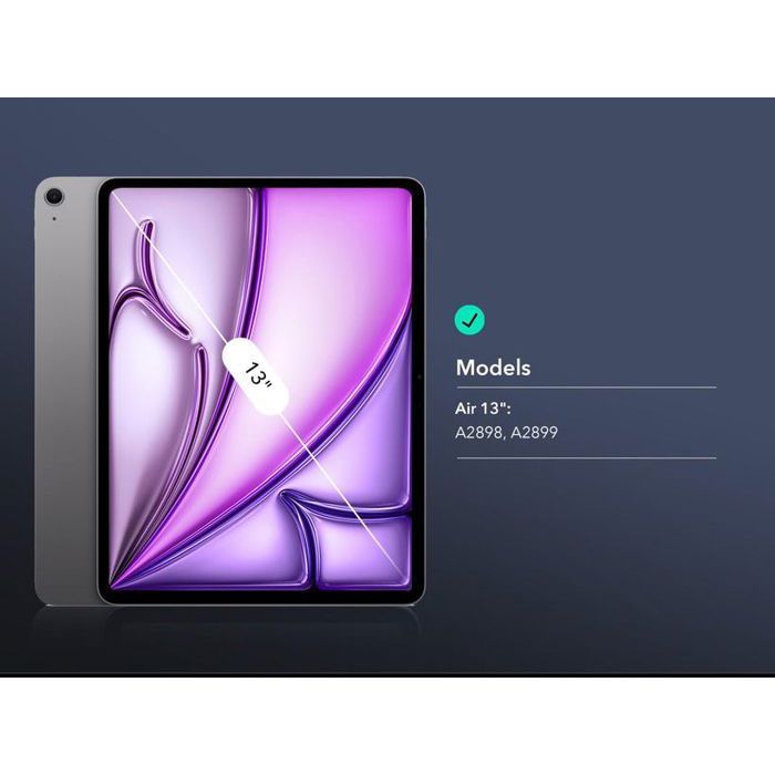 Étui Clavier pour iPad Air 13 Pouces M2 2024 & iPad Pro 12.9 6e 5e 4e 3e 2022 2021 2020 2018, Pavé Tactile Multi-touch, Clavier Rotatif et Pivotant à 360°, Rétroéclairé 7 Couleurs avec Porte-Crayon