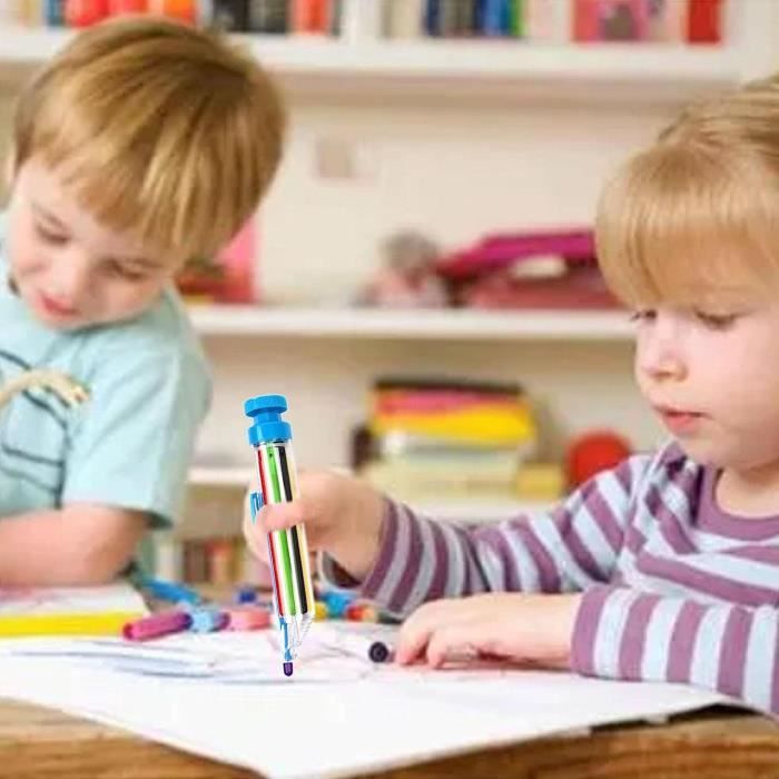 Crayons multicolores 8 en 1 pour enfant, crayon de couleur pastel